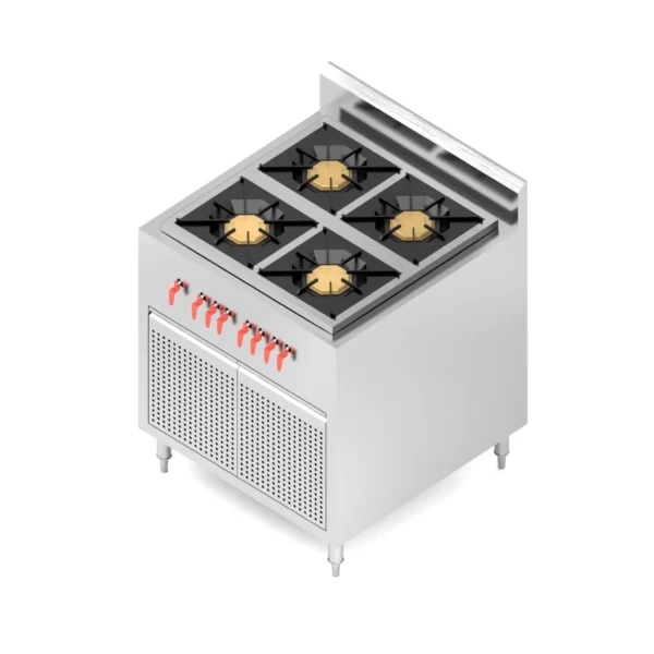 14 4-BURNER HIGH-PRESSURE WESTERN GAS RANGE เตาฝรั่ง แรงดันสูง 4 หัว