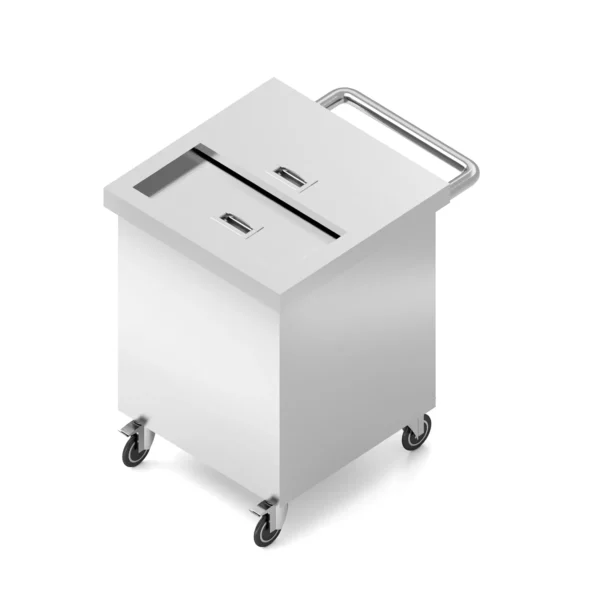 32 PORTABLE ICE BIN WITH SLIDING LID AND HANDLE ถังน้ำแข็งฝาตรงมีล้อ มีมือจับ
