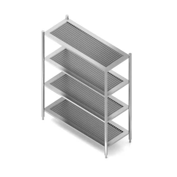 37 4-TIER FULLY SLATTED SHELF เชลฟ์วางของแบบชั้นซี่ 4 ชั้น