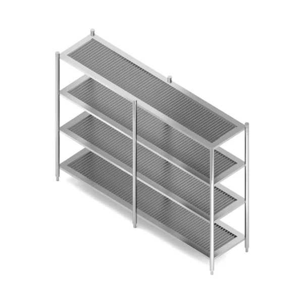 38 4-TIER FULLY SLATTED SHELF - EXTENDED เชลฟ์วางของแบบชั้นซี่ 4 ชั้น ตัวยาว